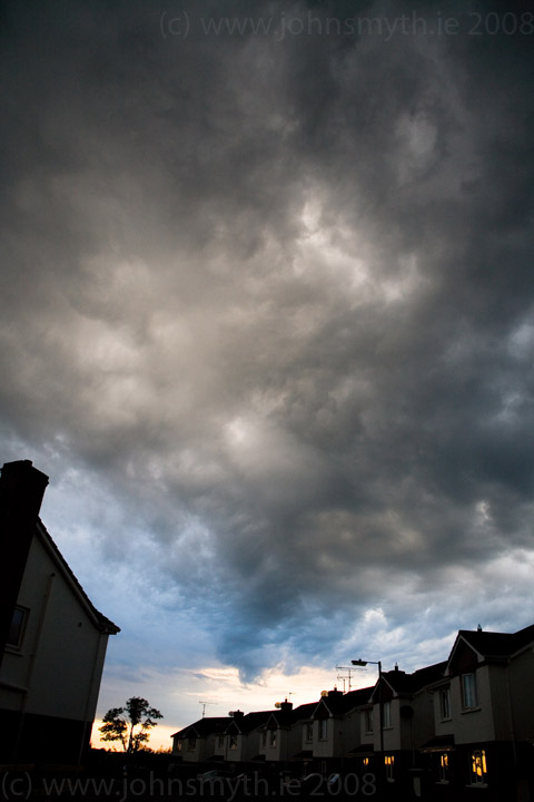 Storm clouds over Carrick-on-Shannon, Leitrim