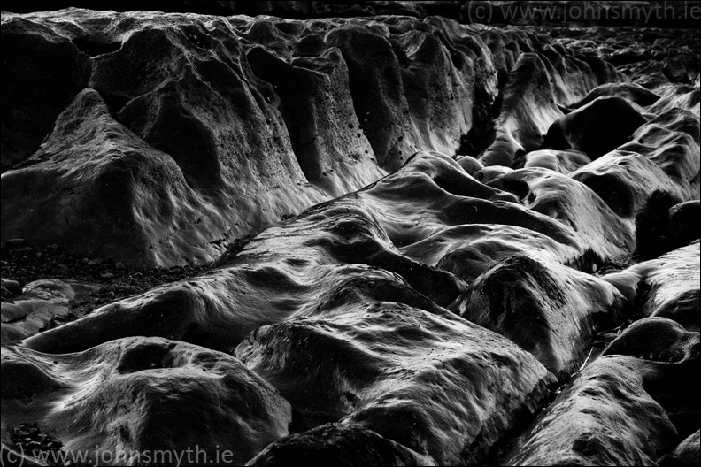 Rocks glistening at dusk on Inish Meain, Co. Galway, Ireland