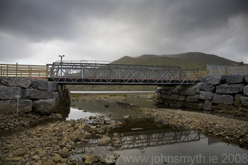 Temporary bridge in Leenane, Co. Galway